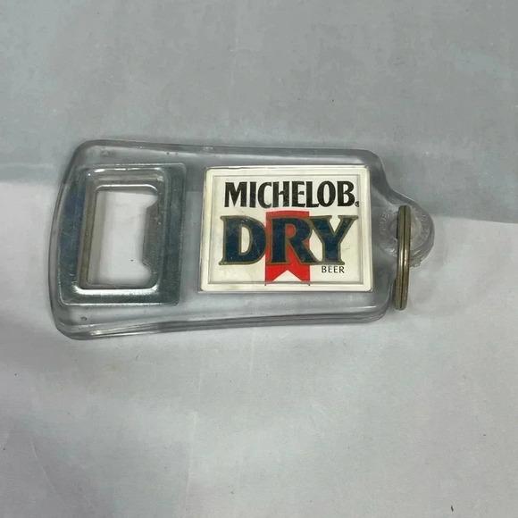 Vintage Michelob Dry Lucite Keychain Bottle Opener - Picture 2 of 2